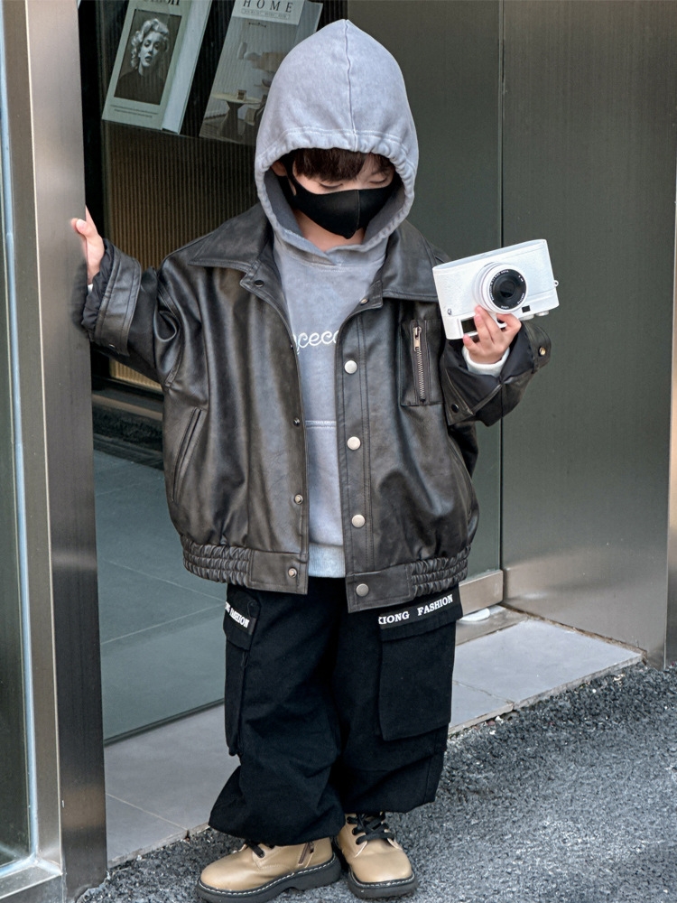 Детская куртка 2024 новой весны для мальчиков оптом из Китая