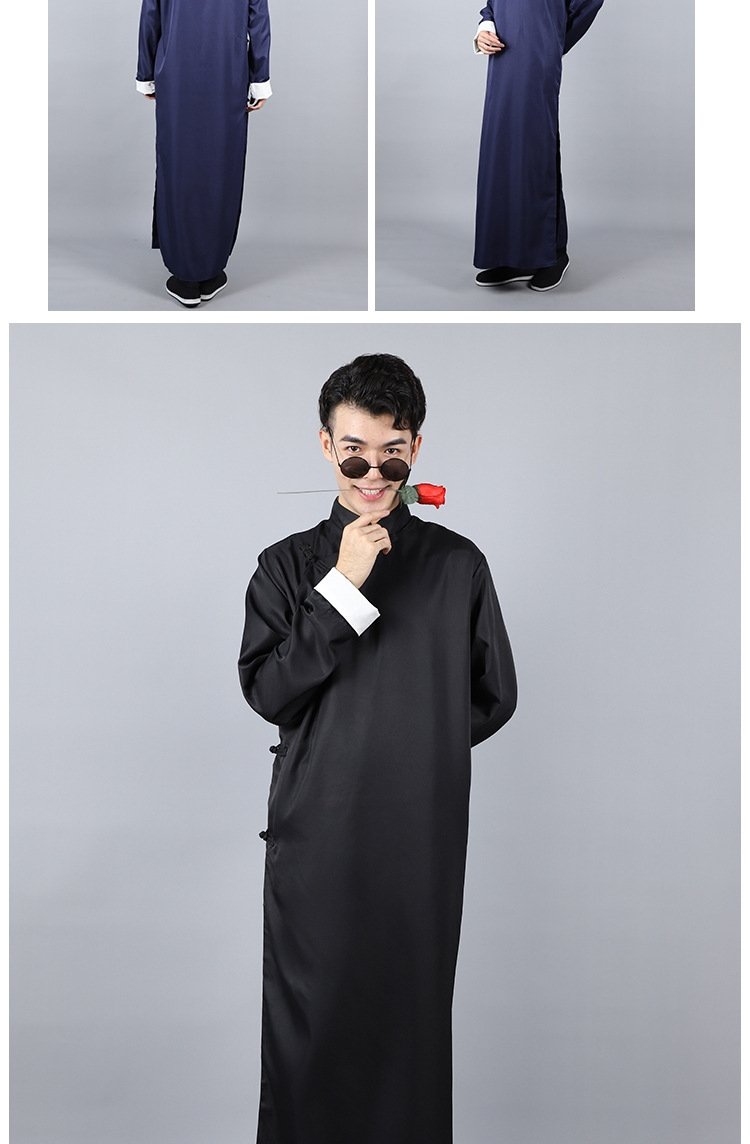 Мужская национальная рубашка в стиле республики с длинным платьем оптом