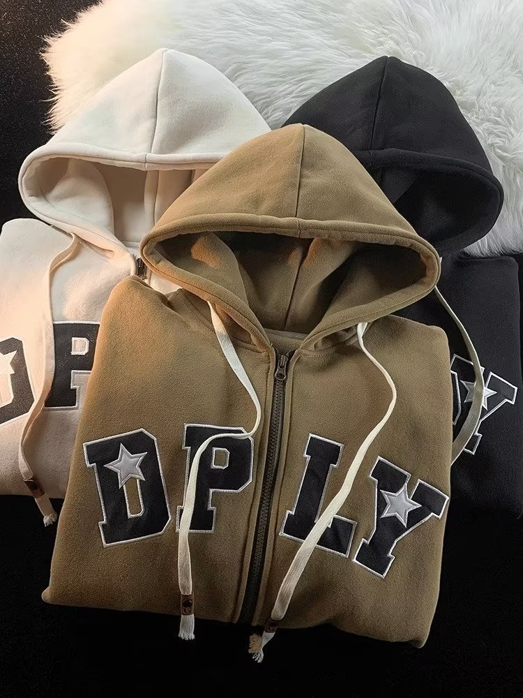 Мужская толстовка с капюшоном и принтом букв оптом из Китая