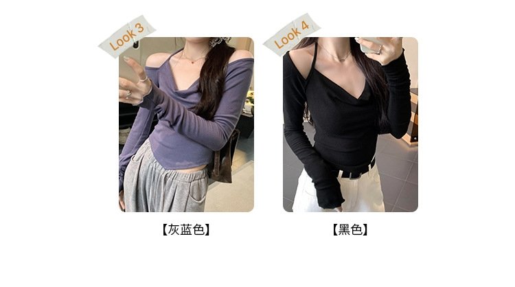 Толстовка с длинным рукавом и завышенным воротником оптом