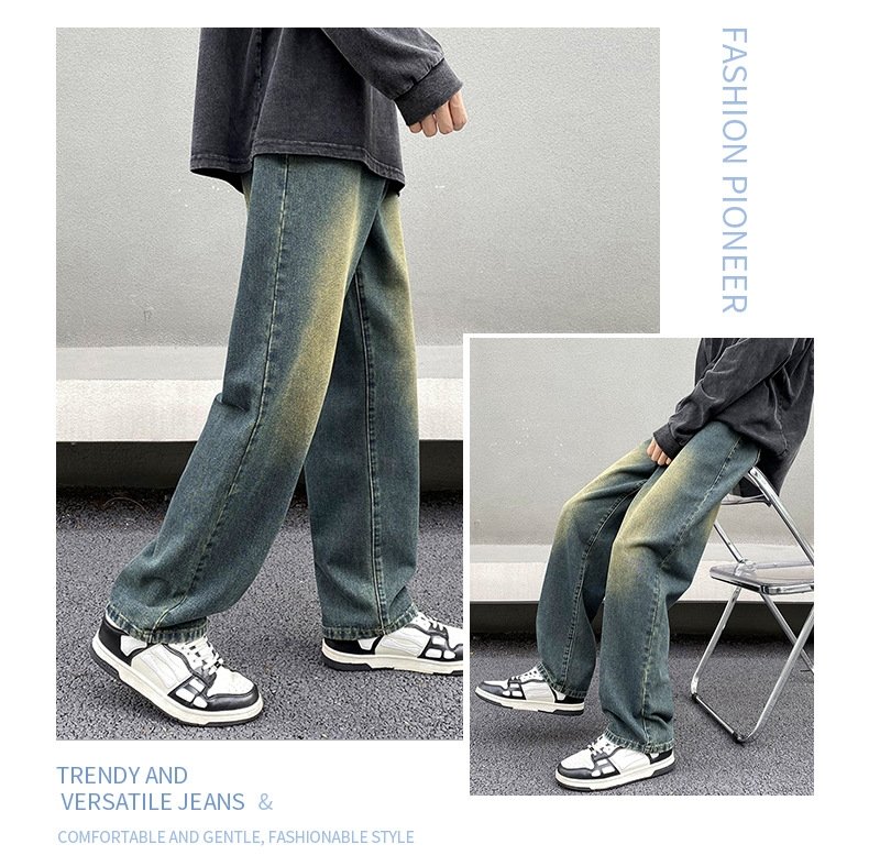 Джинсы мужские 2024 осенние новинки оптом из Китая