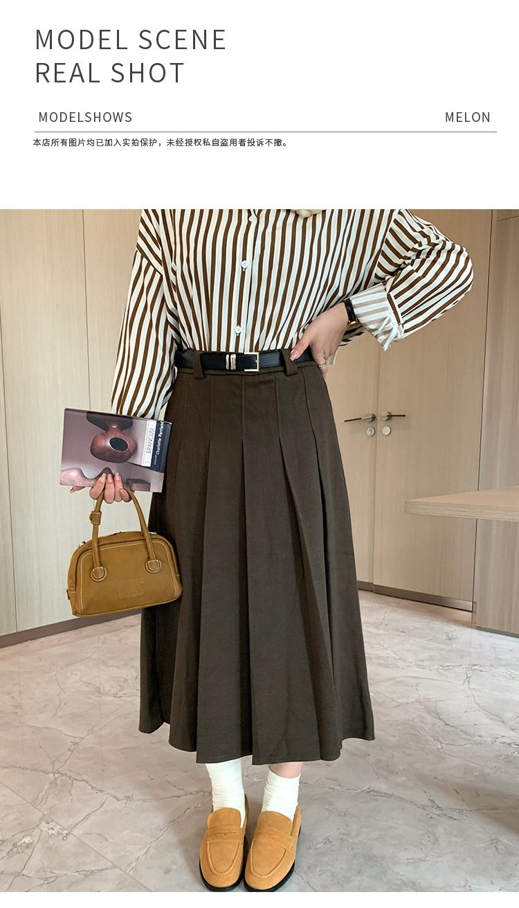 Женская юбка высокой талии с поясом оптом из Китая