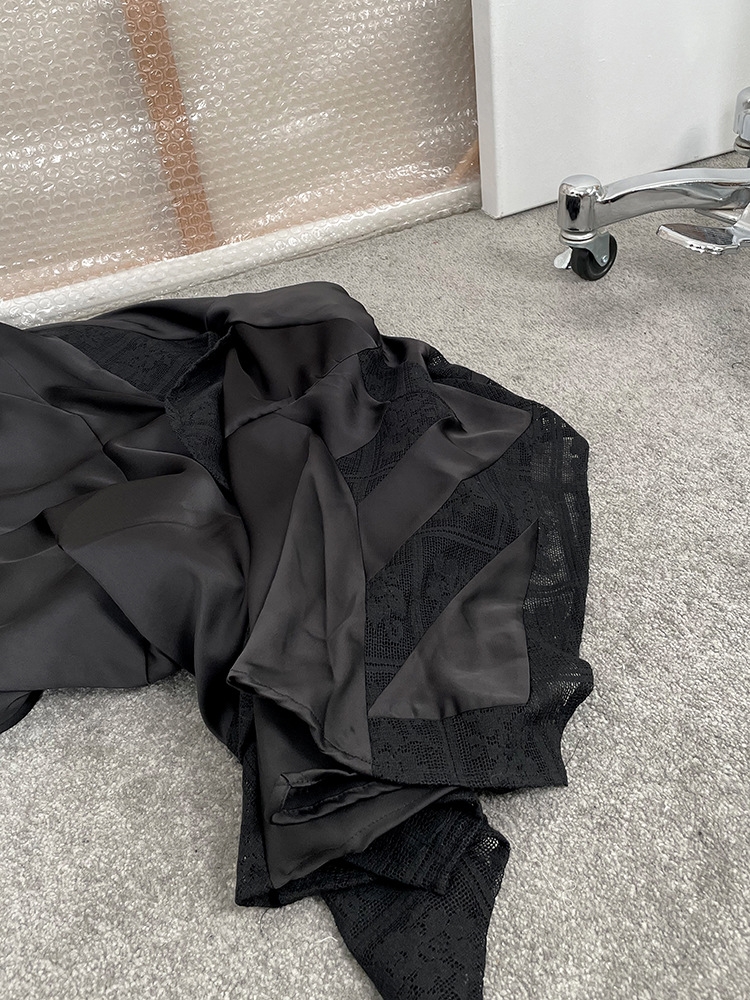 Длинная юбка с леопардовым принтом и асимметричным краем оптом из Китая