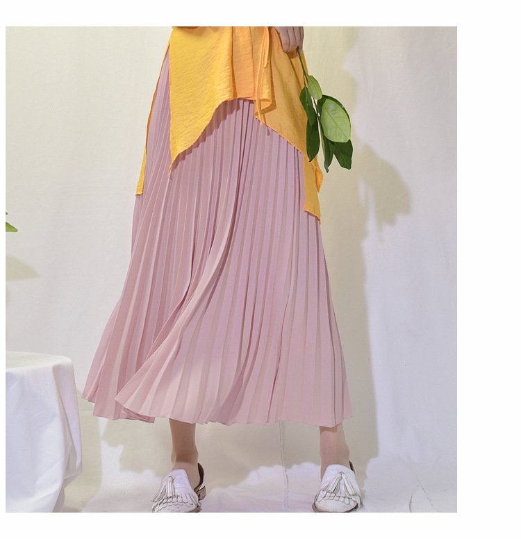 Длинная плиссированная юбка в стиле ханбок оптом из Китая