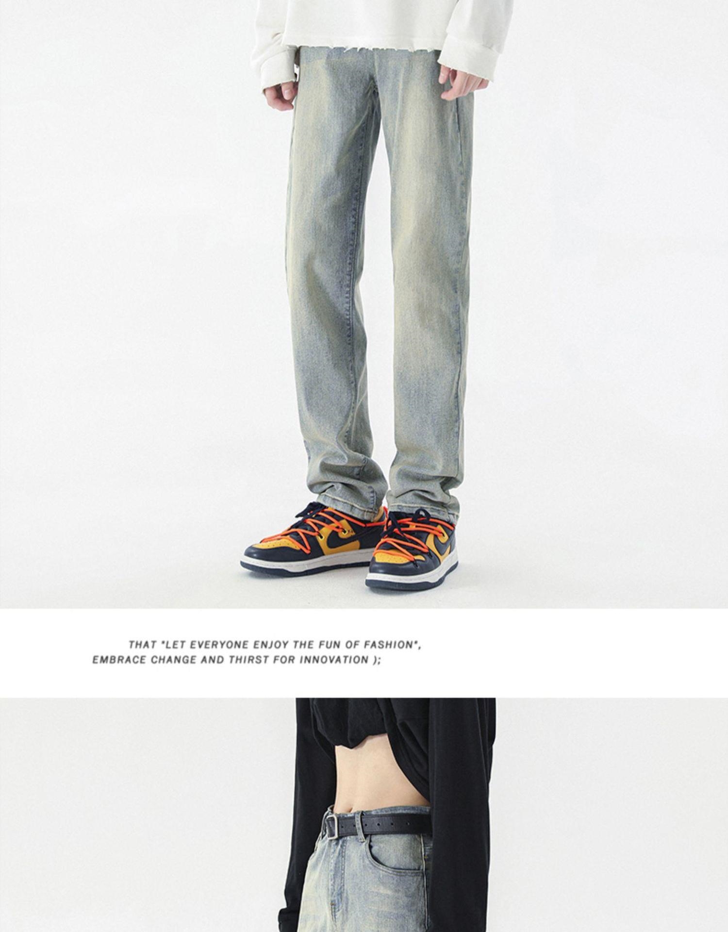 Джинсы мужские узкого кроя оптом из Китая