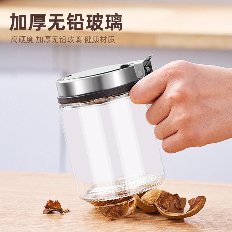 Стеклянный набор для специй с нержавеющей пружиной оптом