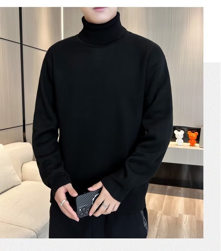 Мужской свитер с высоким воротником оптом