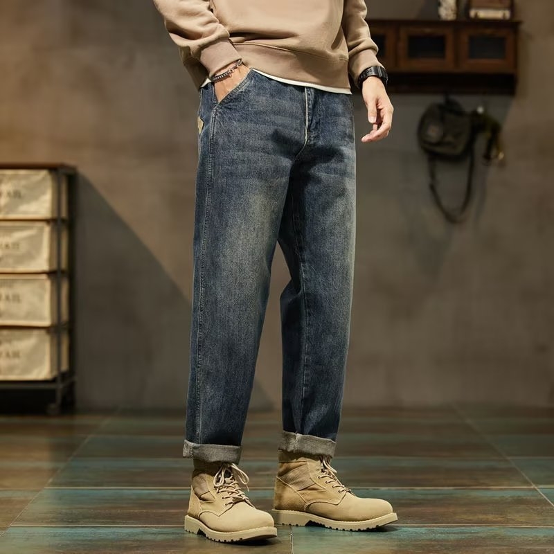Высококачественные мужские джинсы весна-осень 2024 оптом из Китая