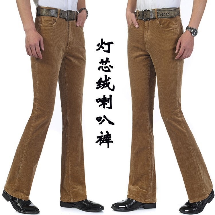 Мужские джинсы винтажного фасона из классического бархата оптом из Китая