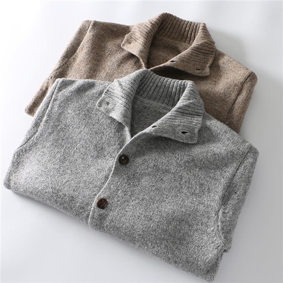 Высокий воротник вязаный свитер для мужчин оптом