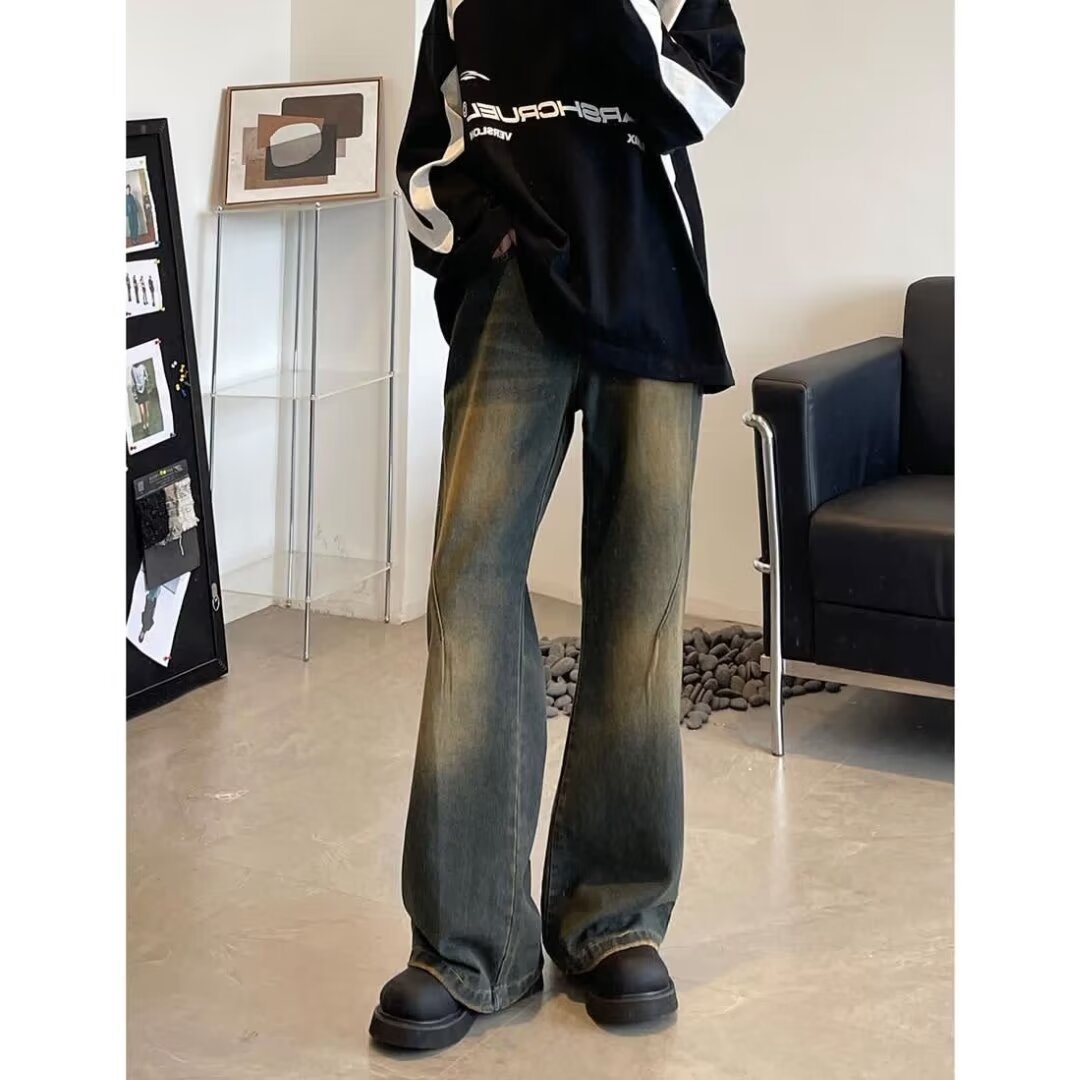 Мужские джинсы в стиле ретро оптом из Китая