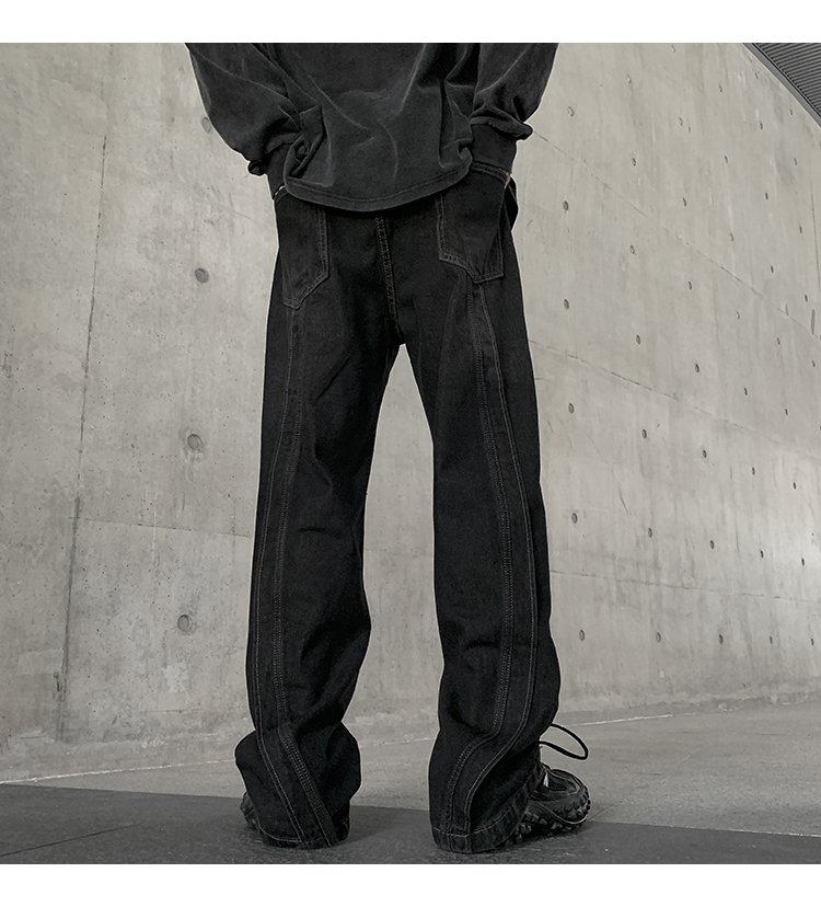 Мужские джинсы осенние прямые широкие штаны оптом из Китая