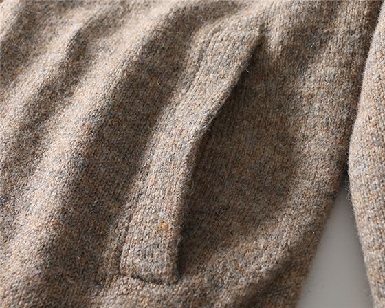 Высокий воротник вязаный свитер для мужчин оптом