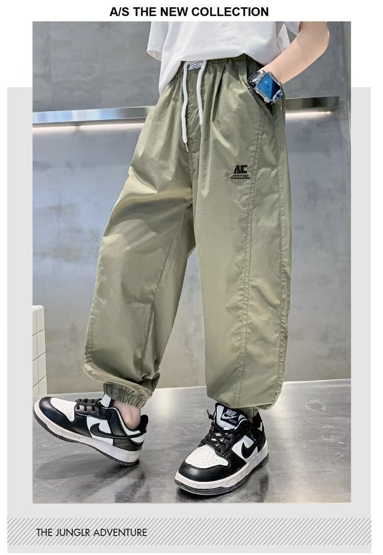 Детские летние хлопковые брюки 2024 нового дизайна оптом