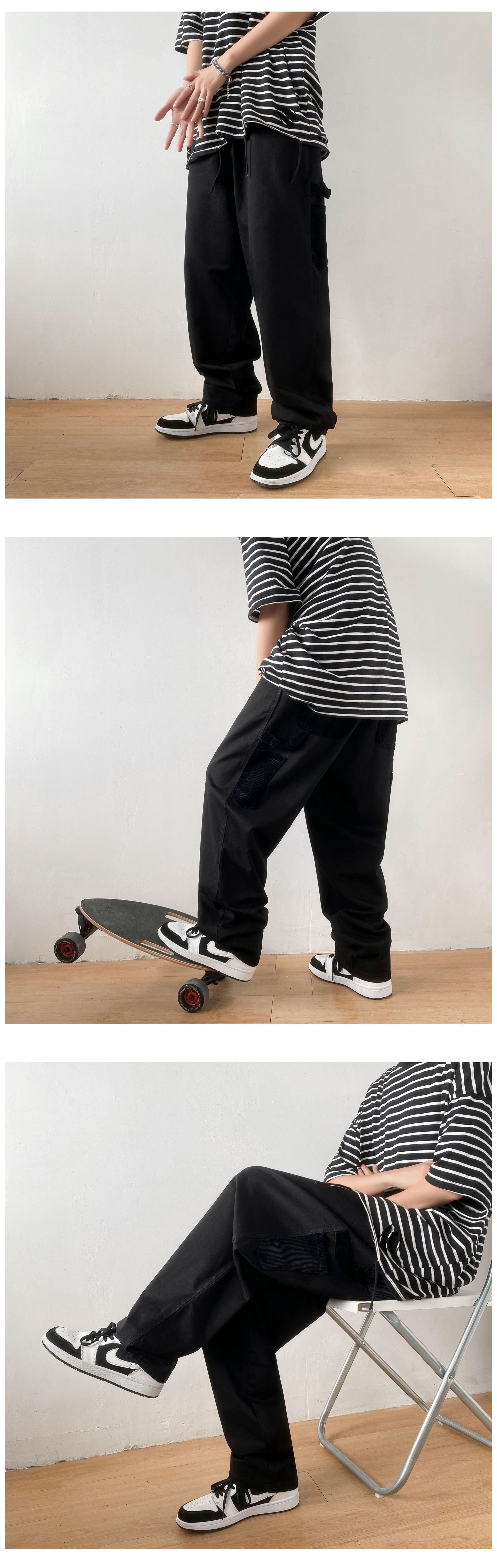 Летние прямые брюки мужские оптом из Китая