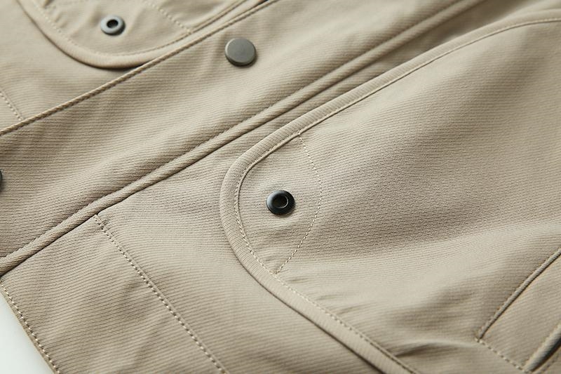 Мужская куртка с большими карманами и воротником оптом из Китая