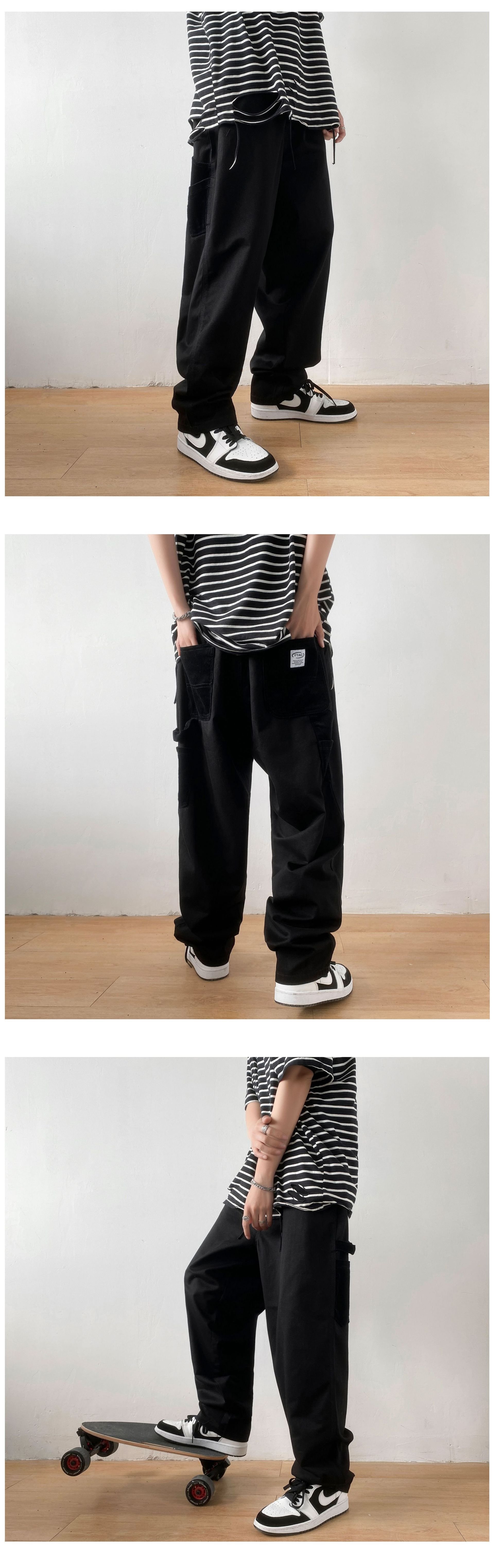 Летние прямые брюки мужские оптом из Китая