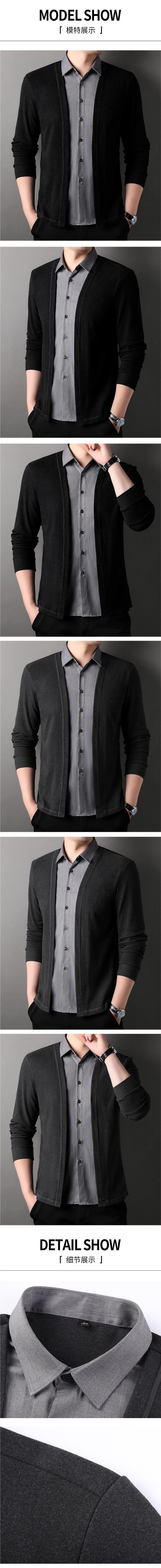 Мужская вязаная кардиган на молнии оптом