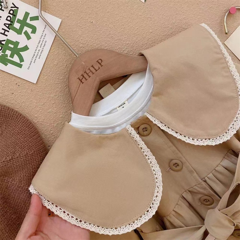 Детский ветровик с воротником для девочек оптом из Китая