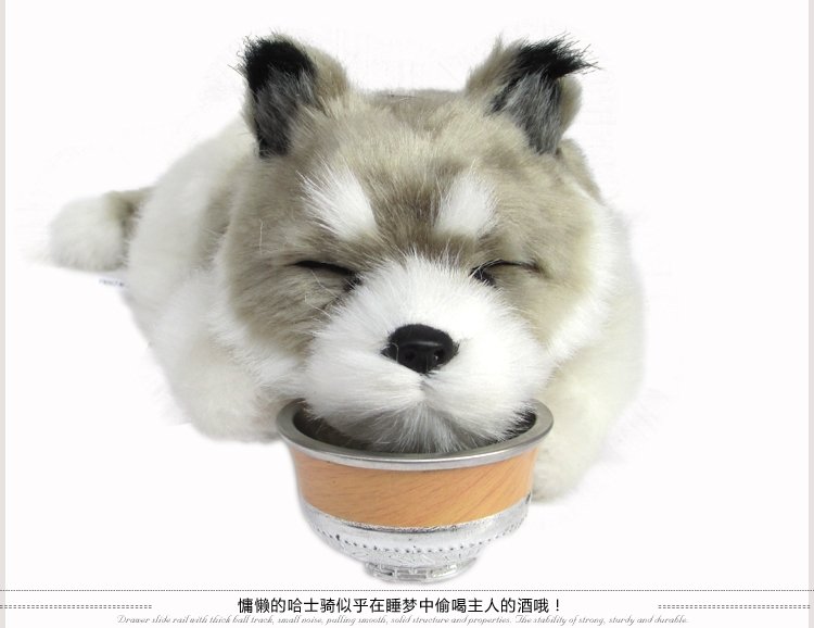 Мягкая игрушка собака-дышащая сибирская хаски, самоед, золотистый ретривер оптом из Китая