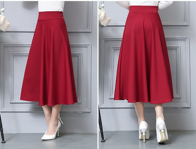 Длинная юбка в стиле ретро с высокой талией оптом из Китая