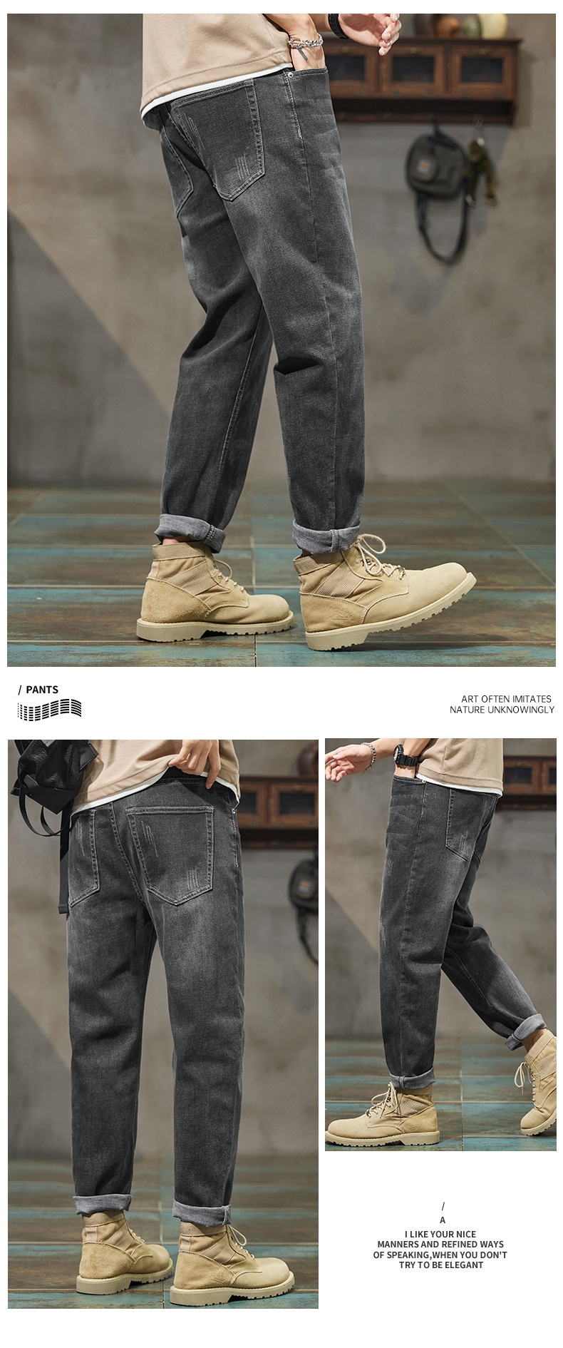 Мужские джинсы весна-лето оптом из Китая