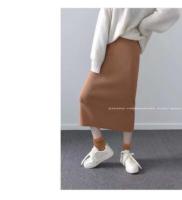 Женская длинная юбка с разрезом сзади оптом из Китая