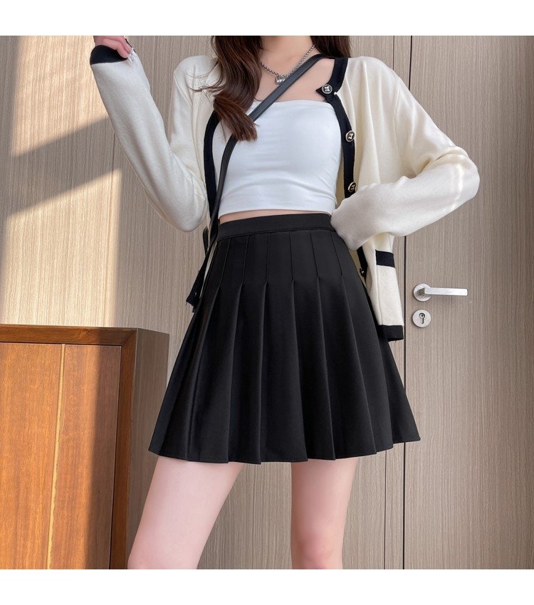 Белая короткая юбка с эластичным поясом и молнией оптом из Китая