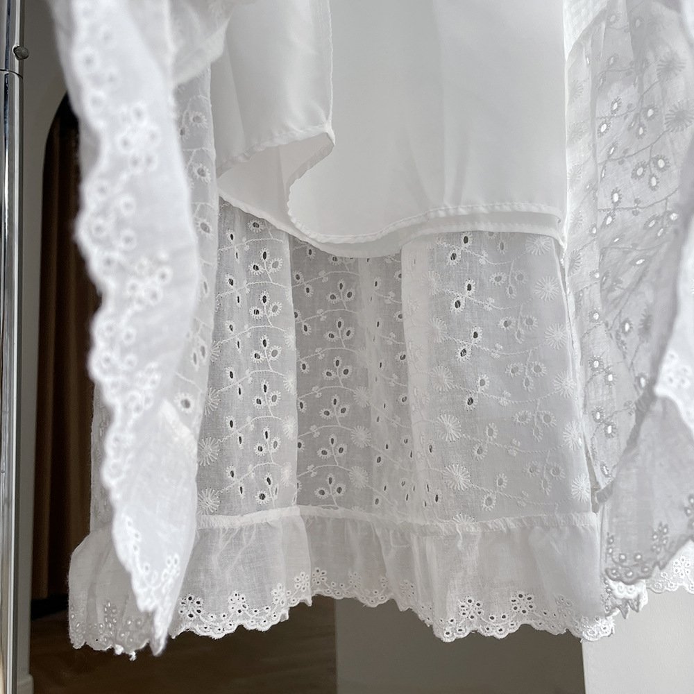 Высокая юбка с кружевом 2024 оптом из Китая