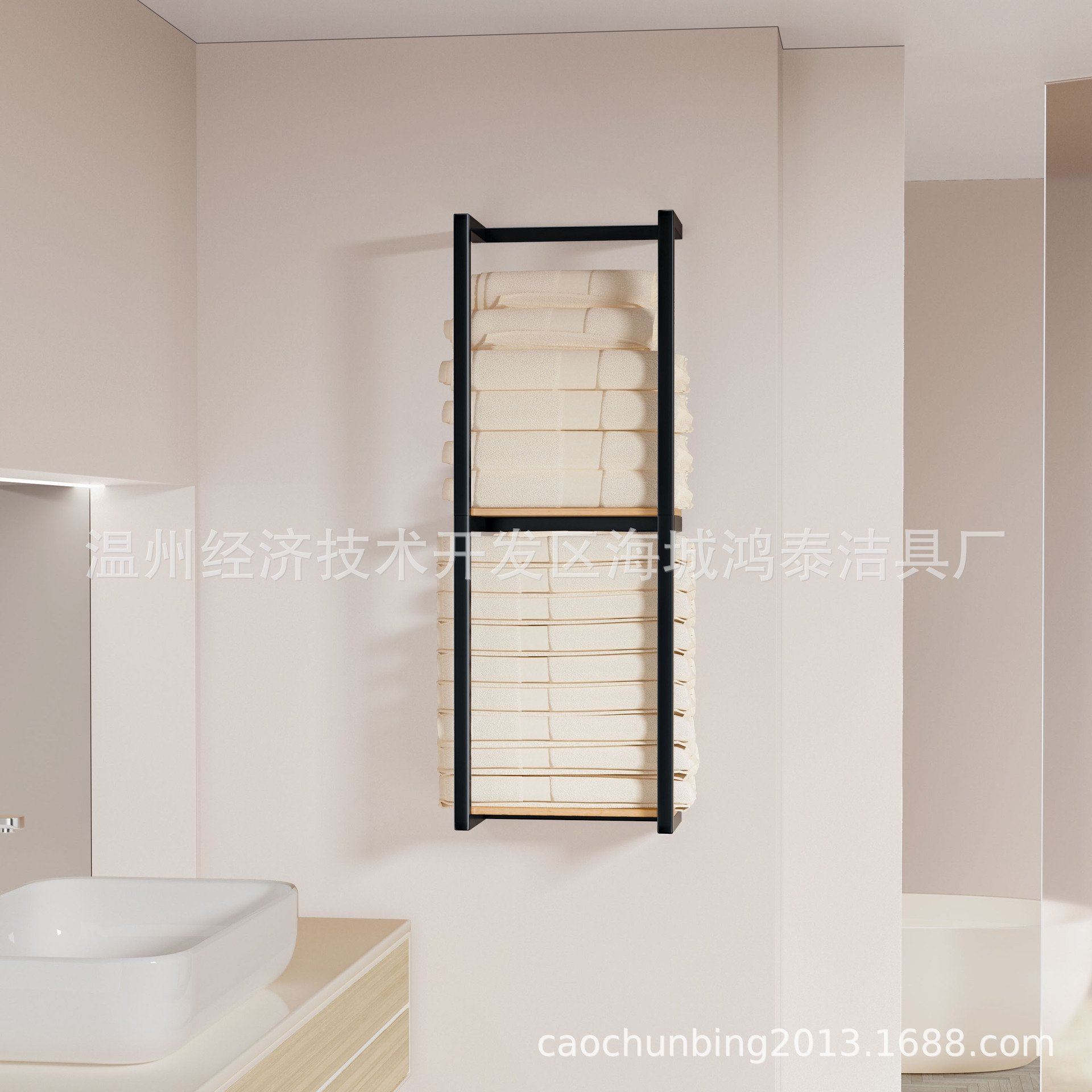 Настенная полка для полотенец из нержавеющей стали оптом