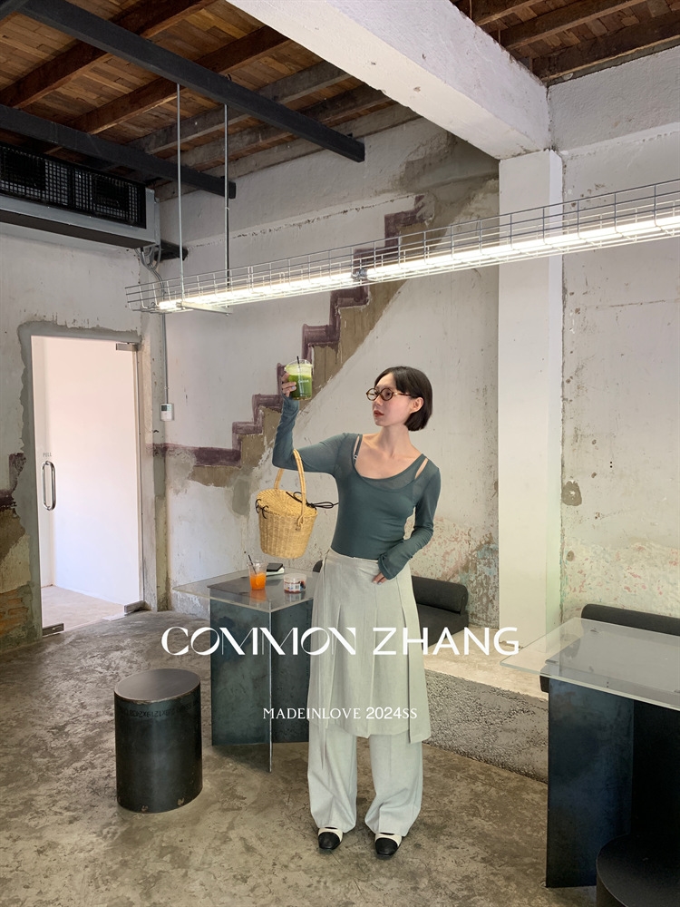 Футболка с длинным рукавом COMMON ZHANG оптом из Китая