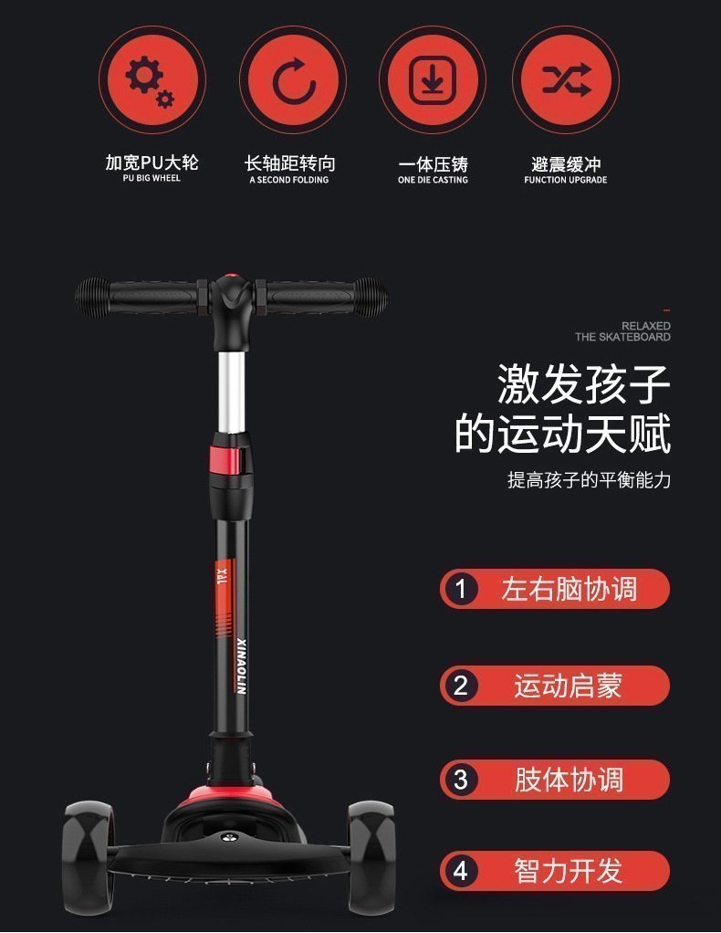 Детский трехколесный самокат оптом