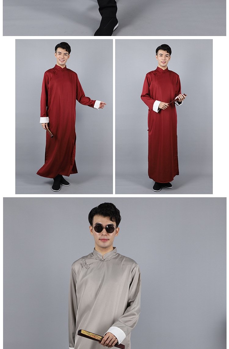 Мужская национальная рубашка в стиле республики с длинным платьем оптом