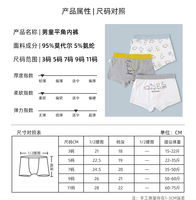 Детские трусы-боксеры из модала для мальчиков оптом из Китая