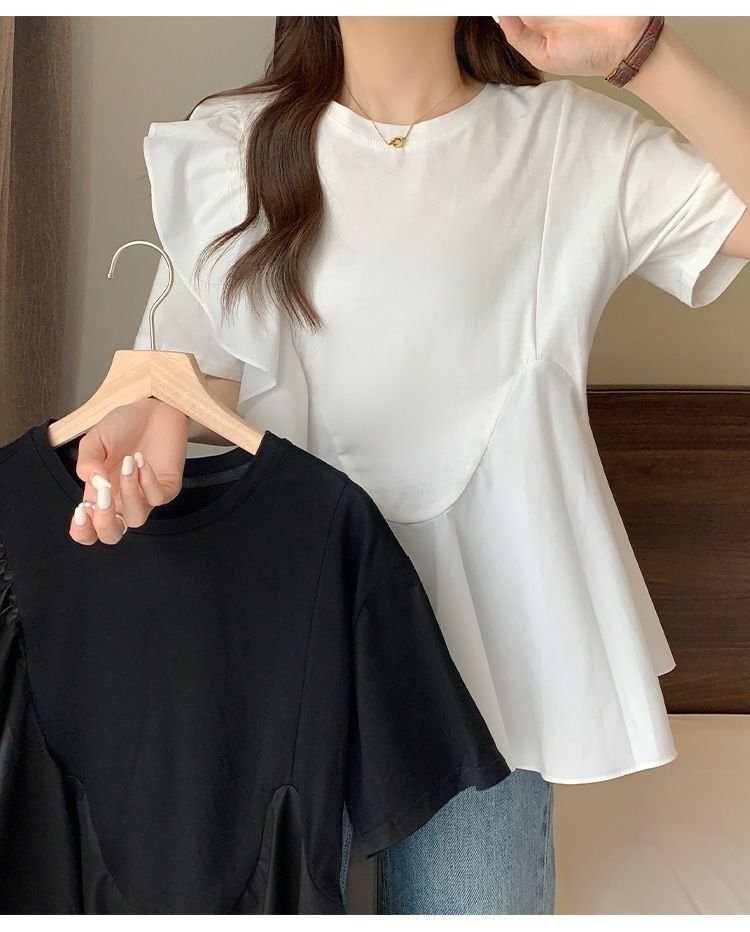 Женская футболка с коротким рукавом 2024 лето оптом