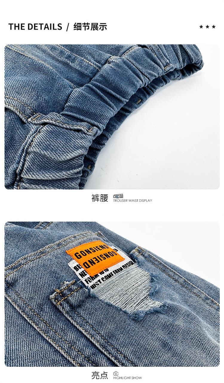 Детские джинсы 2024 весна-лето оптом из Китая