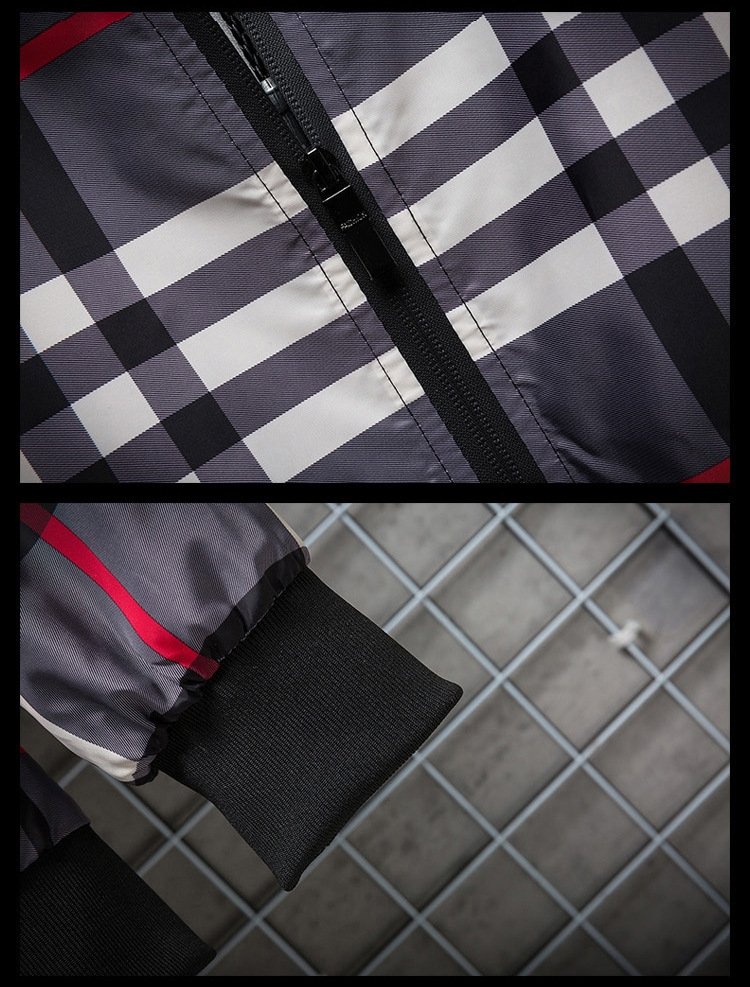 Мужская куртка с капюшоном и широкими полосами оптом из Китая