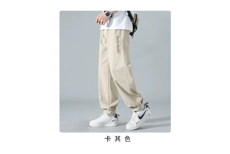 Летние мужские брюки с прямым кроем и американской вышивкой оптом из Китая