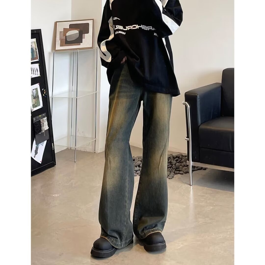 Мужские джинсы в стиле ретро оптом из Китая