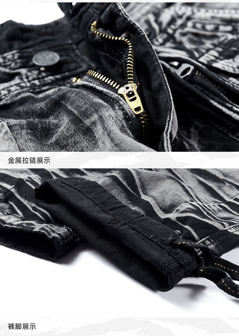 Мужские брюки военного стиля с карманами оптом из Китая