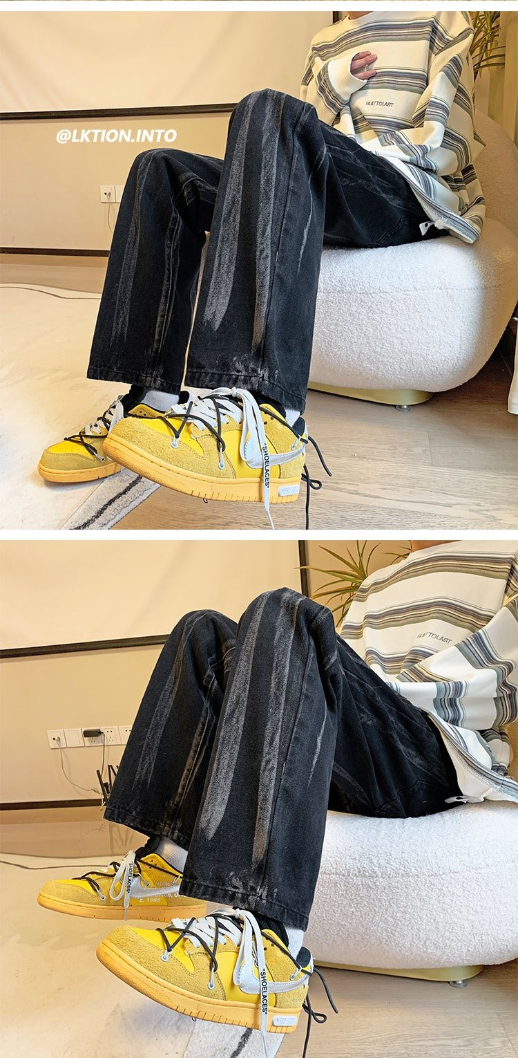 Новые мужские джинсы в стиле Гонконг весна-осень оптом из Китая