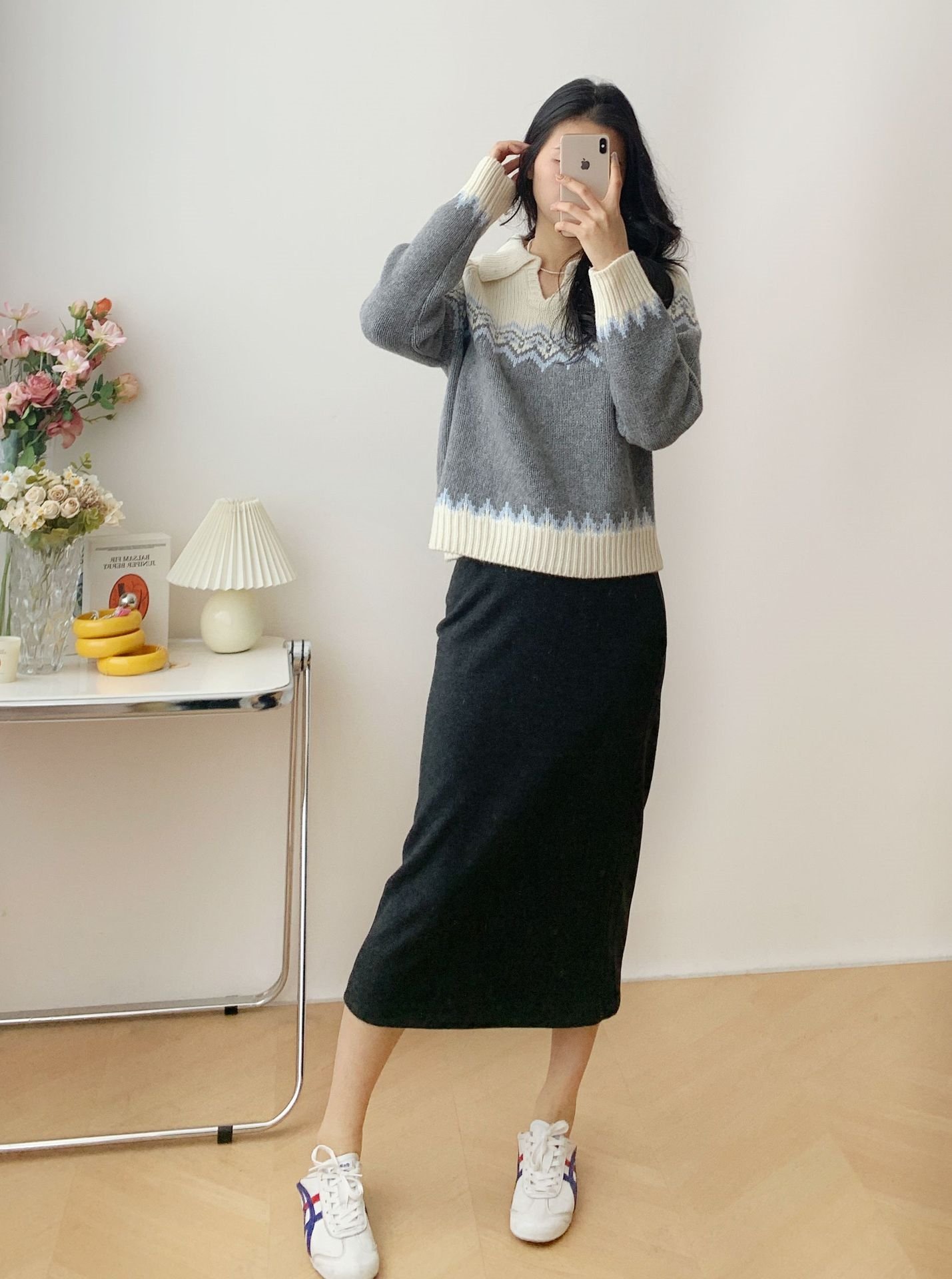 Женская юбка из шелка и кашемира оптом из Китая