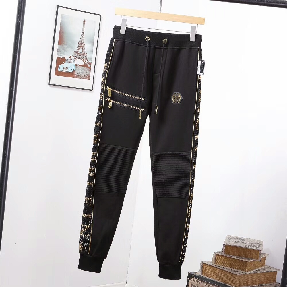 Мужской спортивный костюм с камнями и буквами на молнии оптом из Китая