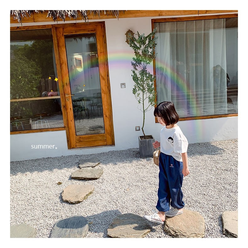 Детские летние джинсы с вышивкой оптом из Китая