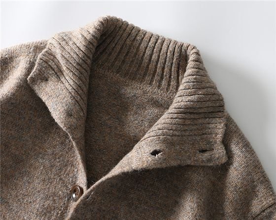 Высокий воротник вязаный свитер для мужчин оптом