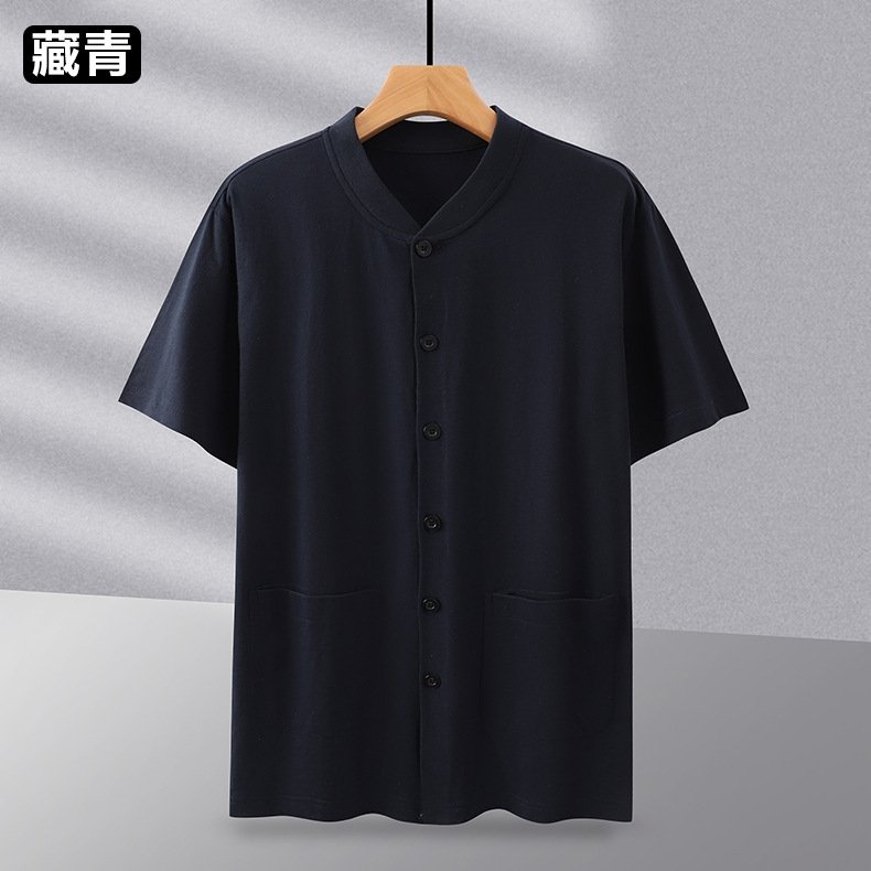 Мужская футболка с коротким рукавом из чистого хлопка оптом