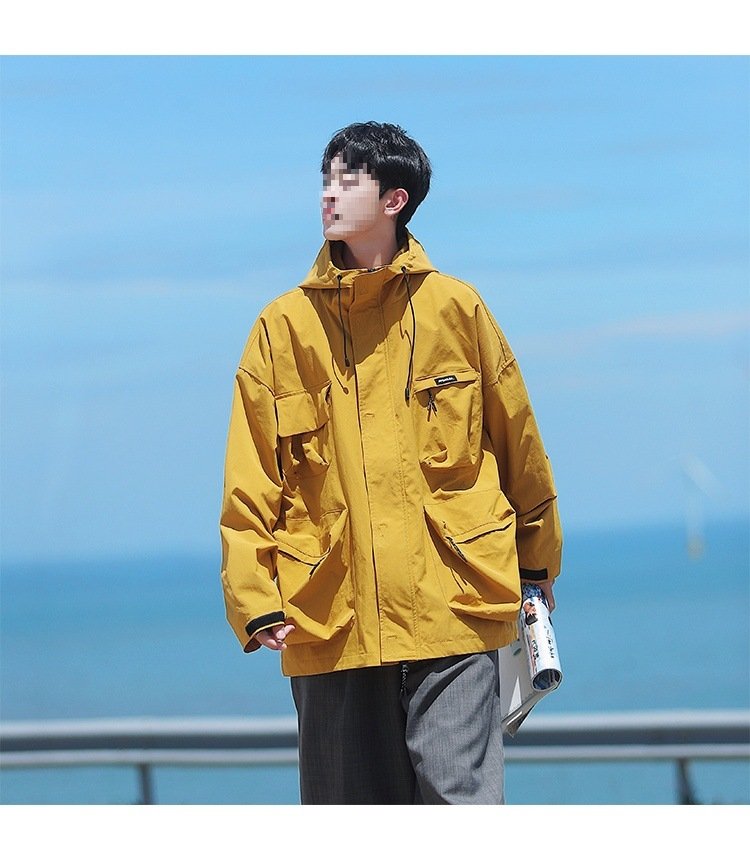 Ветровка военного стиля с капюшоном оптом из Китая