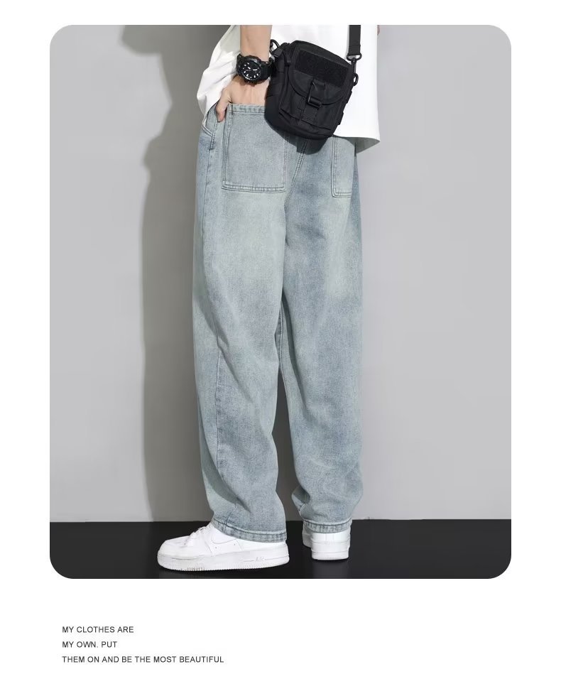 Мужские джинсы 2023 новой летней моды оптом из Китая