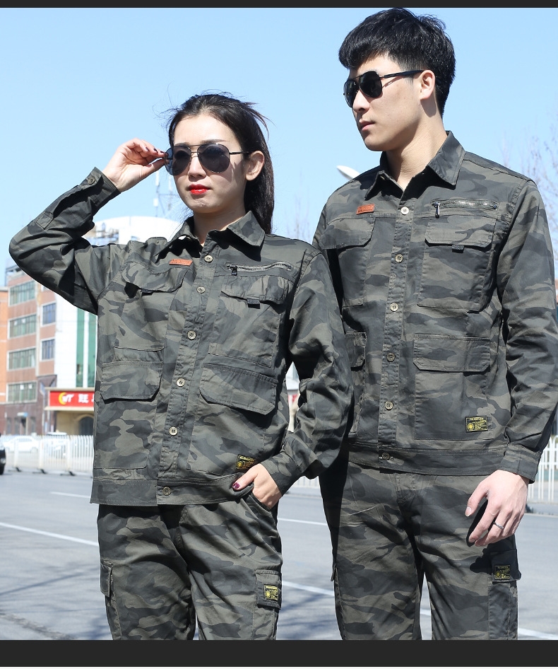 Мужской рабочий костюм из чистого хлопка оптом из Китая