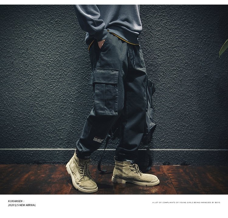 Весенние хлопковые брюки мужские оптом из Китая